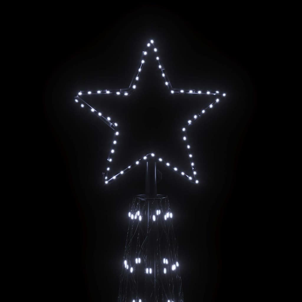 Χριστουγεννιάτικο Δέντρο Κώνος 3000 LED Ψυχρό Λευκό 230x800 εκ.