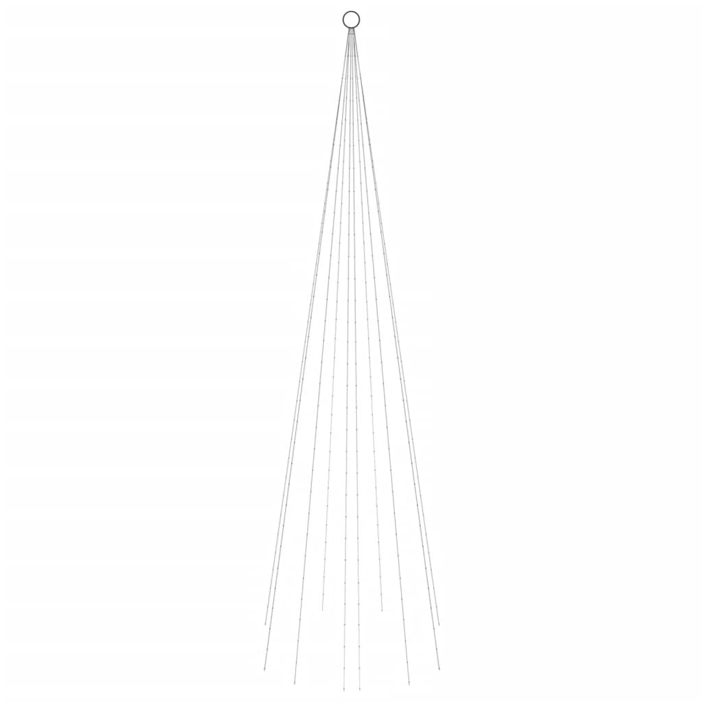 Χριστουγεν. Δέντρο για Ιστό Σημαίας 310 LED Θερμό Λευκό 300 εκ.