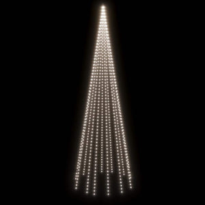 Χριστουγεν. Δέντρο για Ιστό Σημαίας 732 LED Ψυχρό Λευκό 500 εκ.