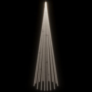 Χριστουγ. Δέντρο για Ιστό Σημαίας 1134 LED Ψυχρό Λευκό 800 εκ.