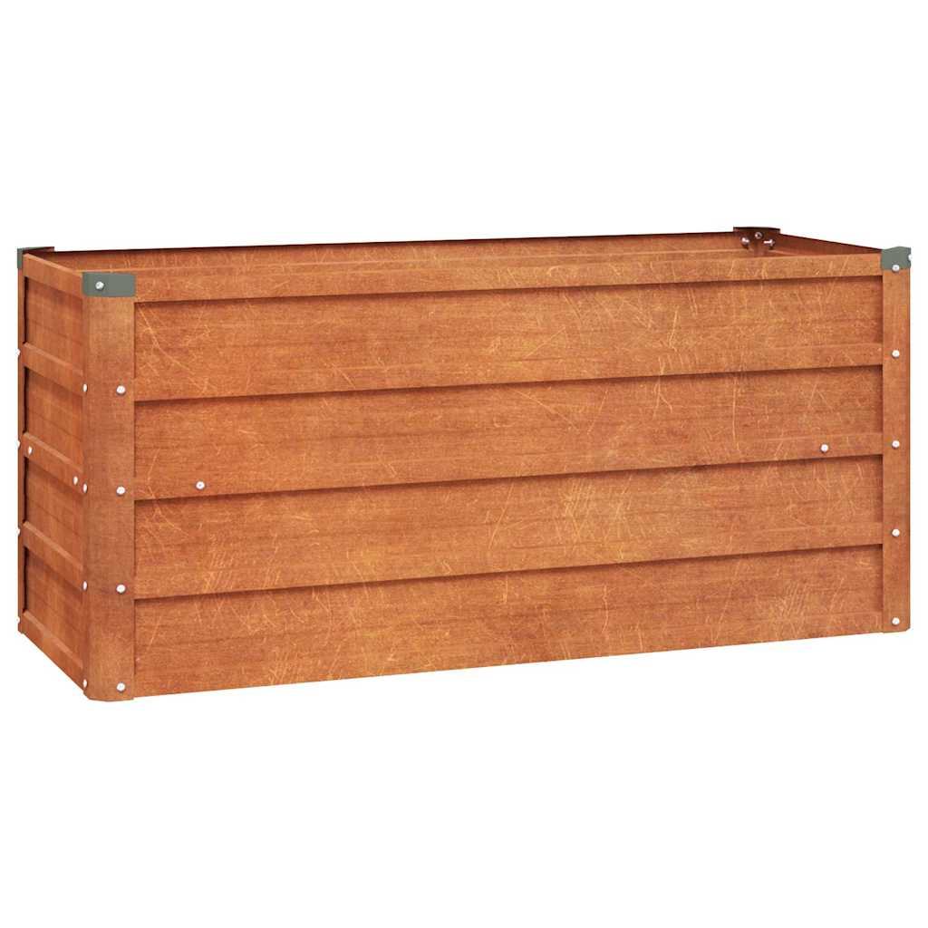 Ζαρντινιέρα Σκουριασμένο 100x40x45 εκ. Ατσάλι Σκληρυθέν Αέρα - PAKOBAZAAR