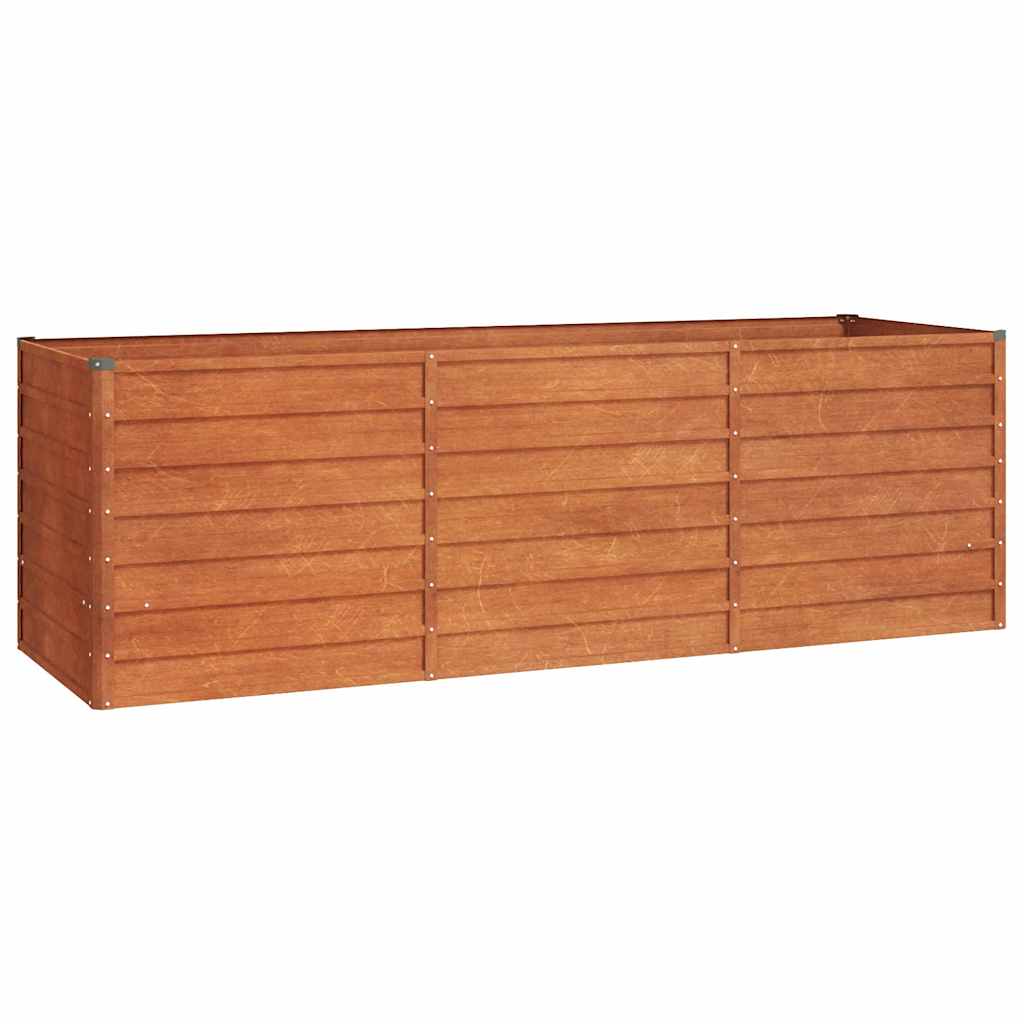 Ζαρντινιέρα Σκουριασμένο 240x80x77 εκ. Ατσάλι Σκληρυθέν Αέρα - PAKOBAZAAR