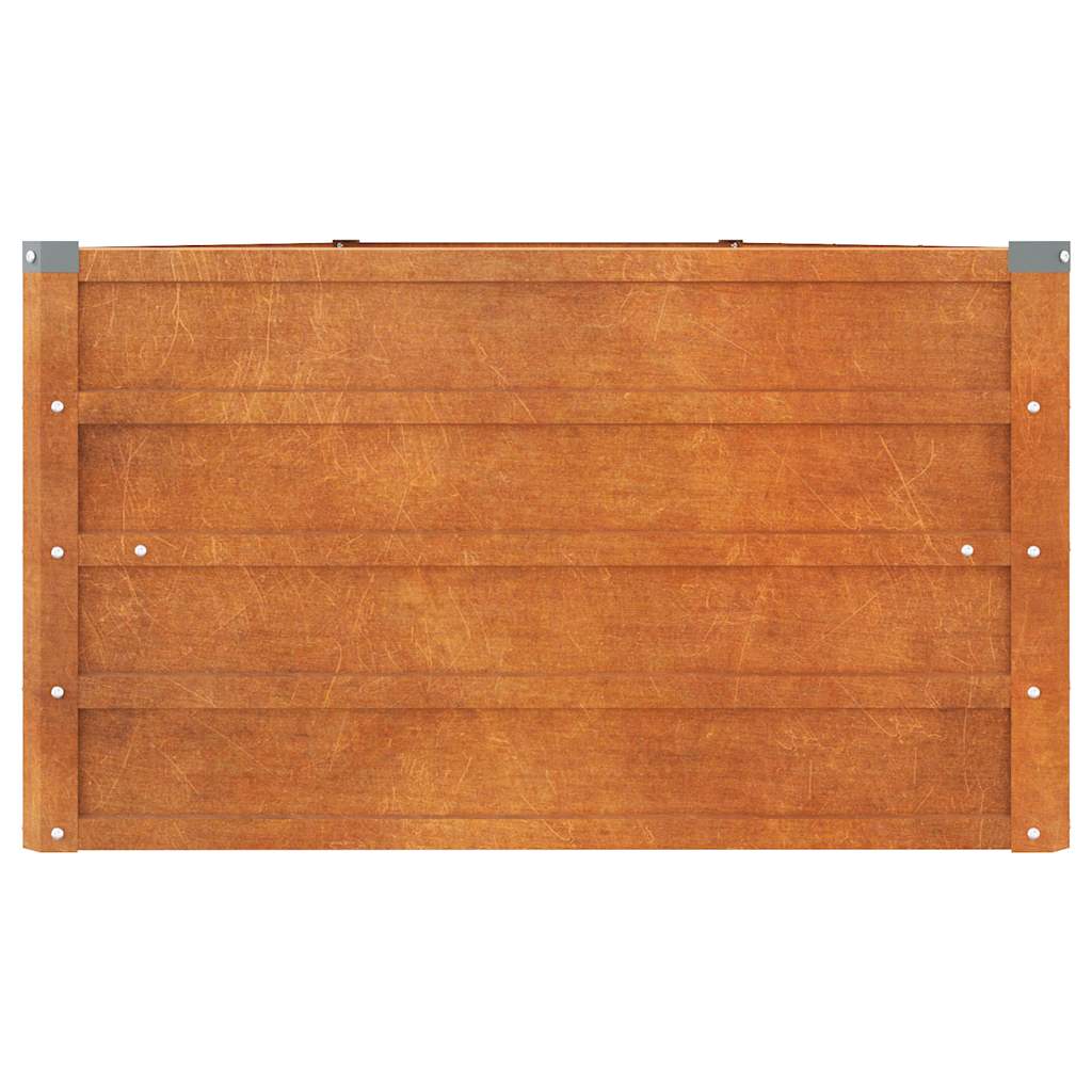 Ζαρντινιέρα Σκουριασμένο 400x80x45 εκ. Ατσάλι Σκληρυθέν Αέρα - PAKOBAZAAR