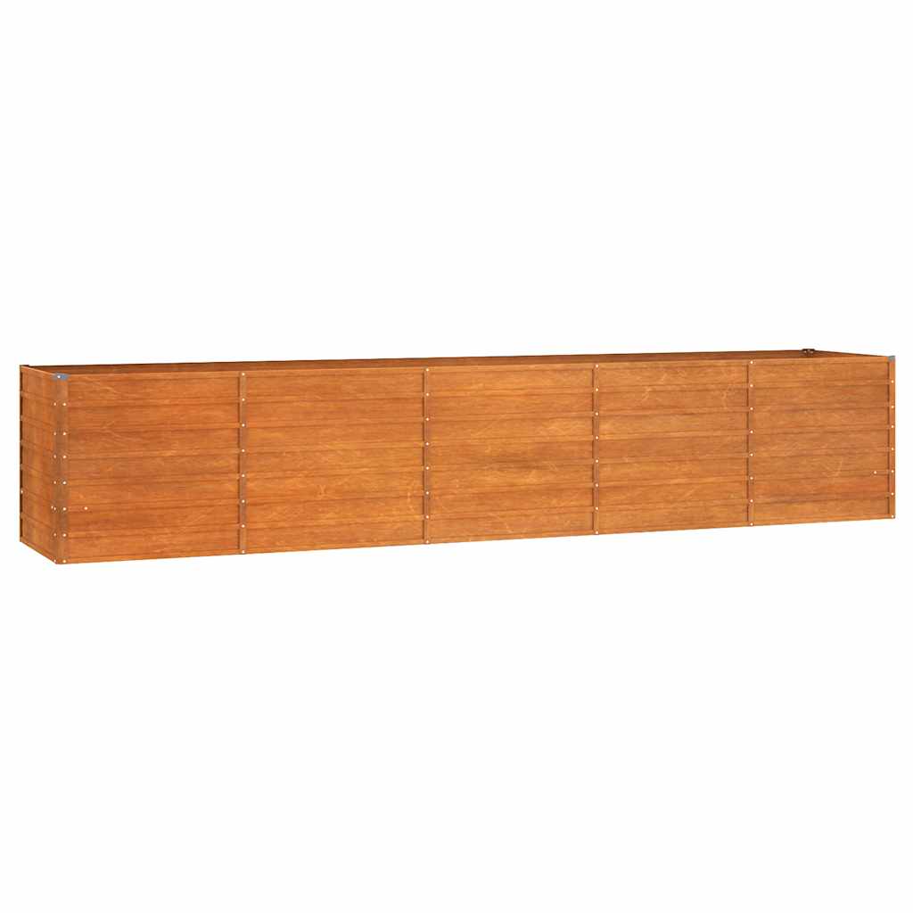 Ζαρντινιέρα Σκουριασμένο 400x80x77 εκ. Ατσάλι Σκληρυθέν Αέρα - PAKOBAZAAR