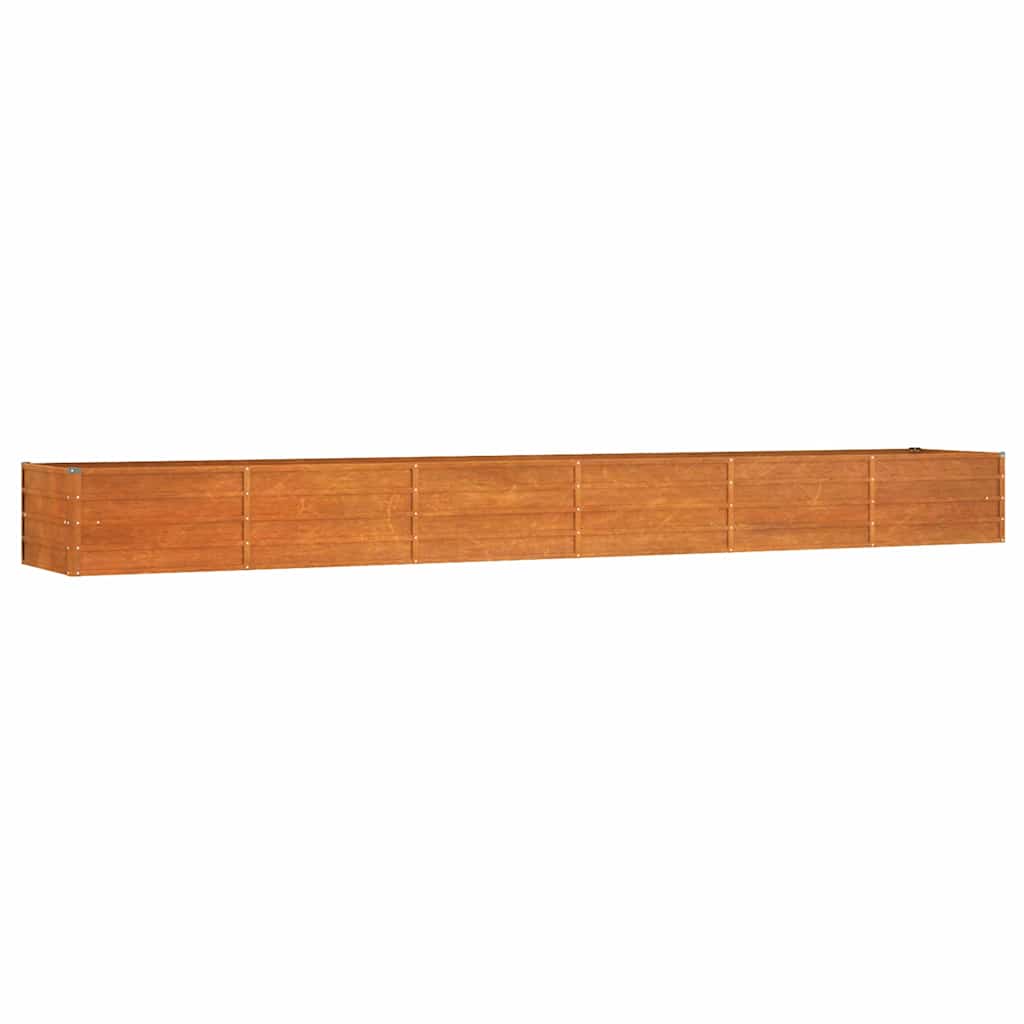 Ζαρντινιέρα Σκουριασμένο 480x80x45 εκ. Ατσάλι Σκληρυθέν Αέρα - PAKOBAZAAR