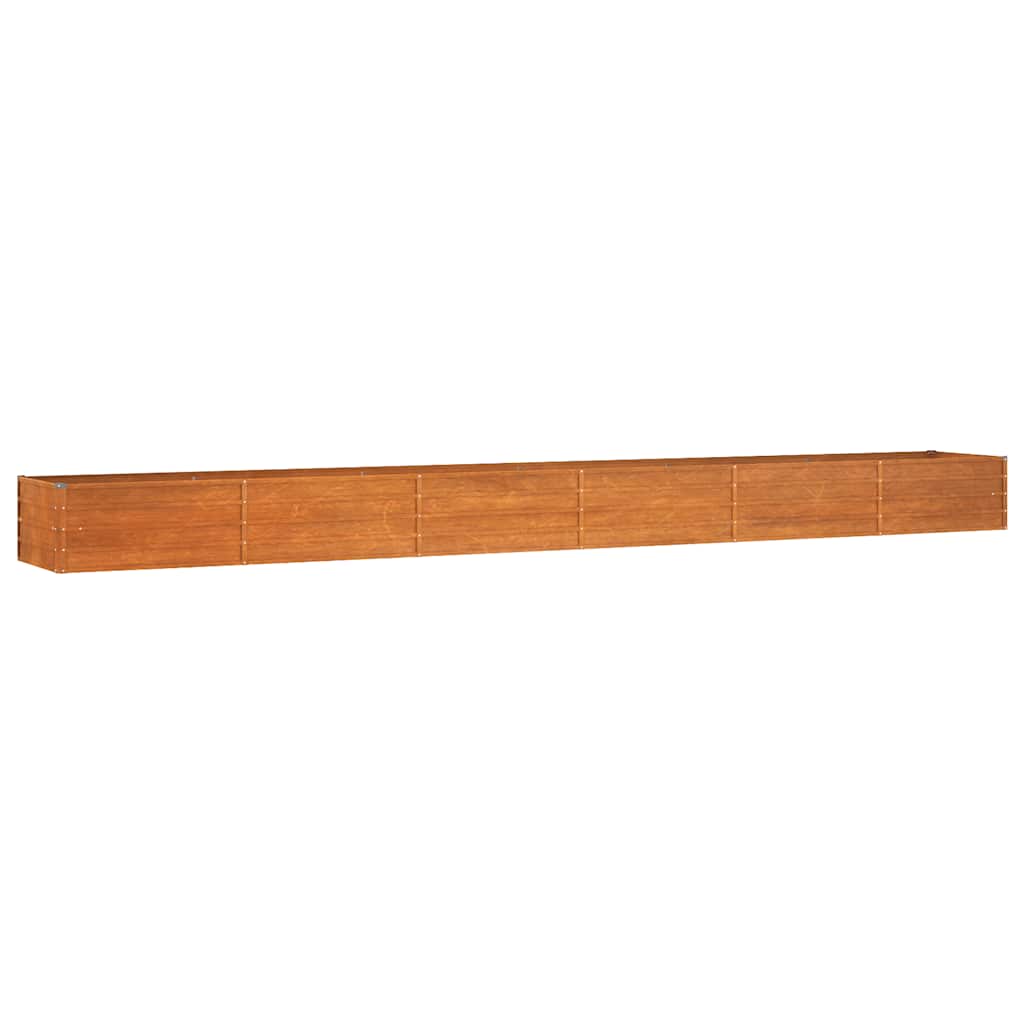 Ζαρντινιέρα Σκουριασμένο 600x80x45 εκ. Ατσάλι Σκληρυθέν Αέρα - PAKOBAZAAR