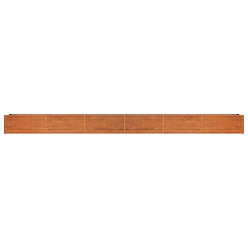Ζαρντινιέρα Σκουριασμένο 600x80x45 εκ. Ατσάλι Σκληρυθέν Αέρα - PAKOBAZAAR