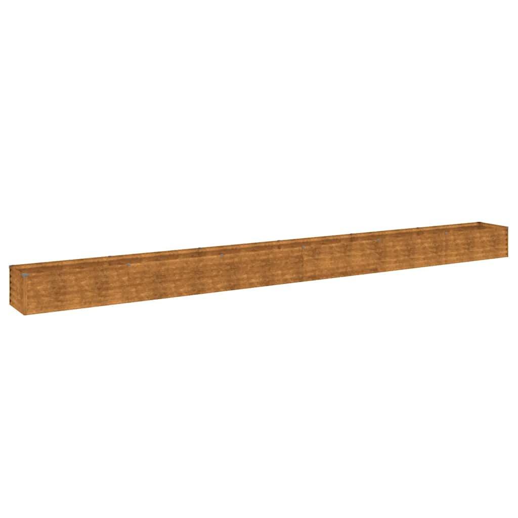 Υπερυψωμένο Ζαρντινιέρα Κήπου 580x50x36 εκ. από Ατσάλι Corten - PAKOBAZAAR