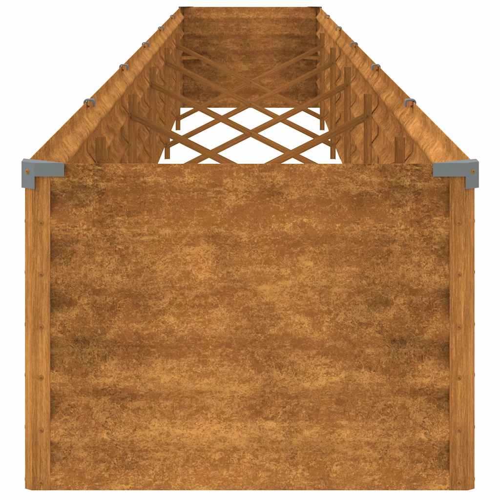 Υπερυψωμένο Ζαρντινιέρα Κήπου 580x50x36 εκ. από Ατσάλι Corten - PAKOBAZAAR