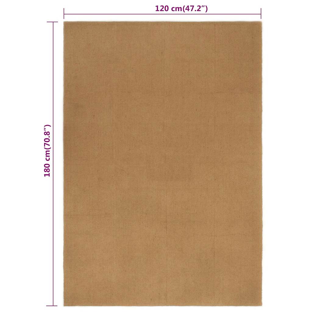 Χαλί Ορθογώνιο 120x180 εκ. από Γιούτα