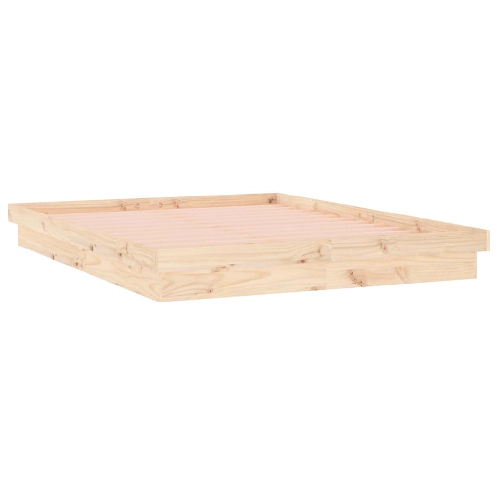 Πλαίσιο Κρεβατιού με LED 180x200 εκ. Super King Size Μασίφ Ξύλο