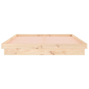 Πλαίσιο Κρεβατιού με LED 180x200 εκ. Super King Size Μασίφ Ξύλο