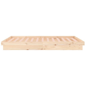 Πλαίσιο Κρεβατιού με LED 180x200 εκ. Super King Size Μασίφ Ξύλο