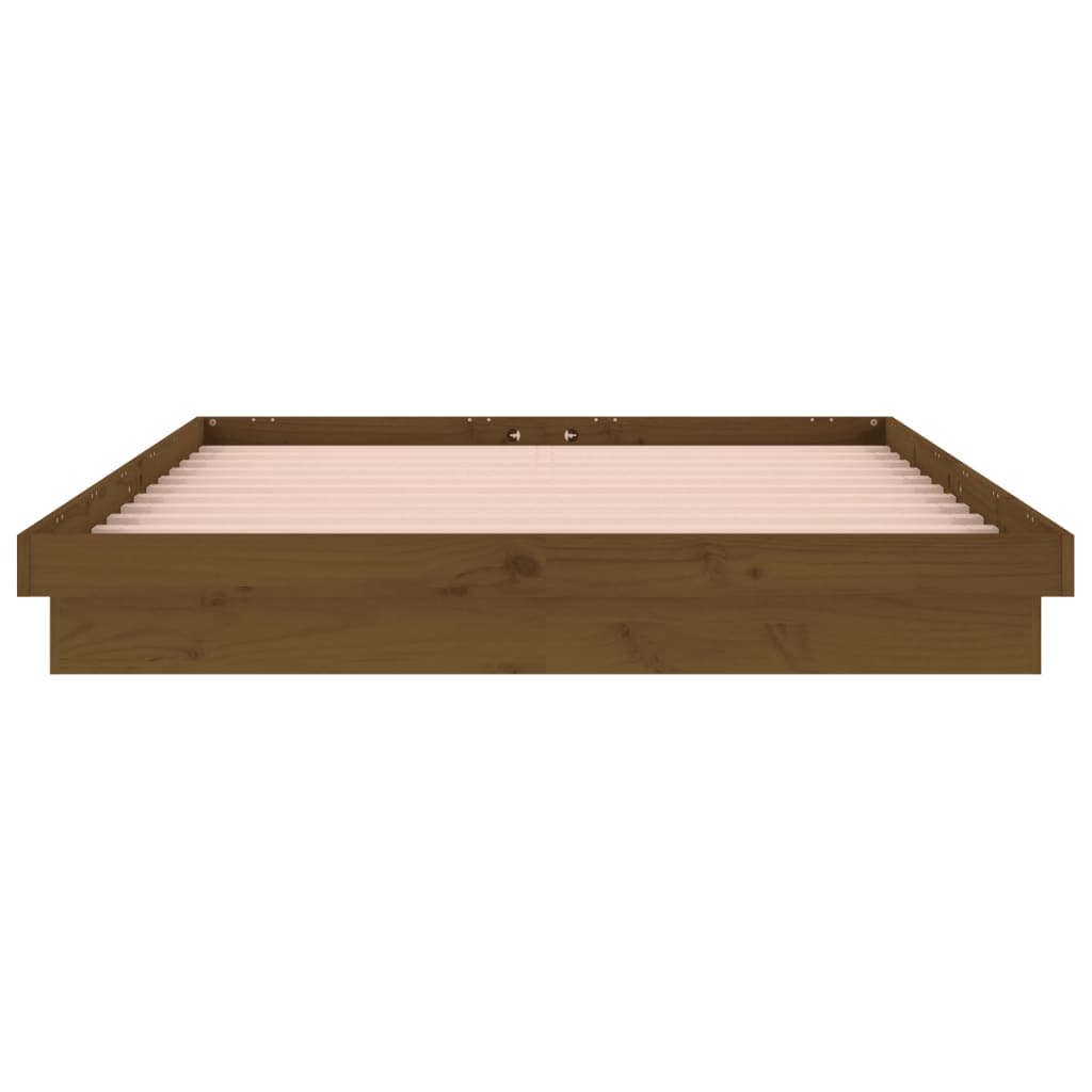 Πλαίσιο Κρεβατιού LED Μελί 180x200 εκ. Super King Size Ξύλο
