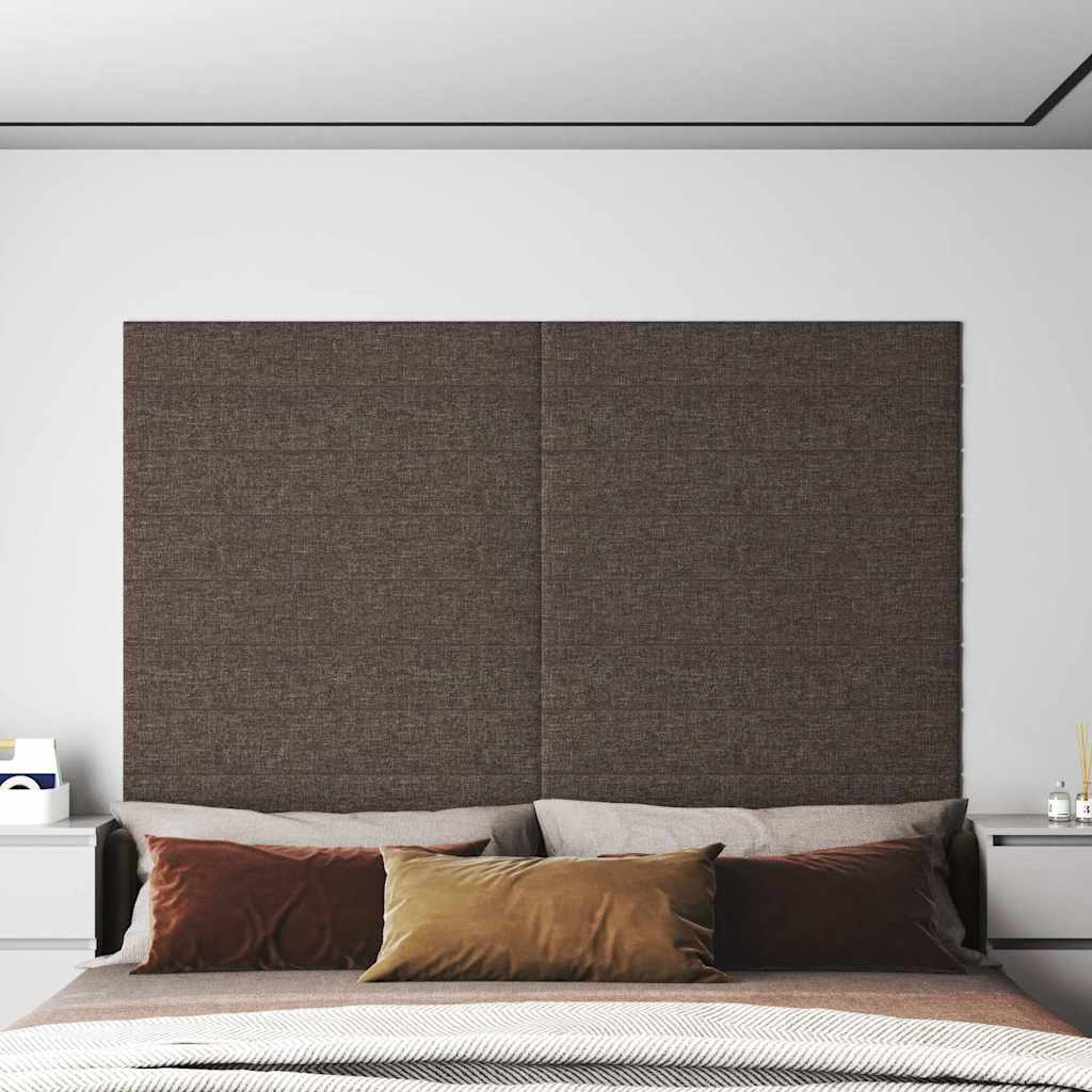 Πάνελ Τοίχου 12 τεμ. Taupe 90 x 15 εκ. 1,62 μ Υφασμα - Pakobazaar