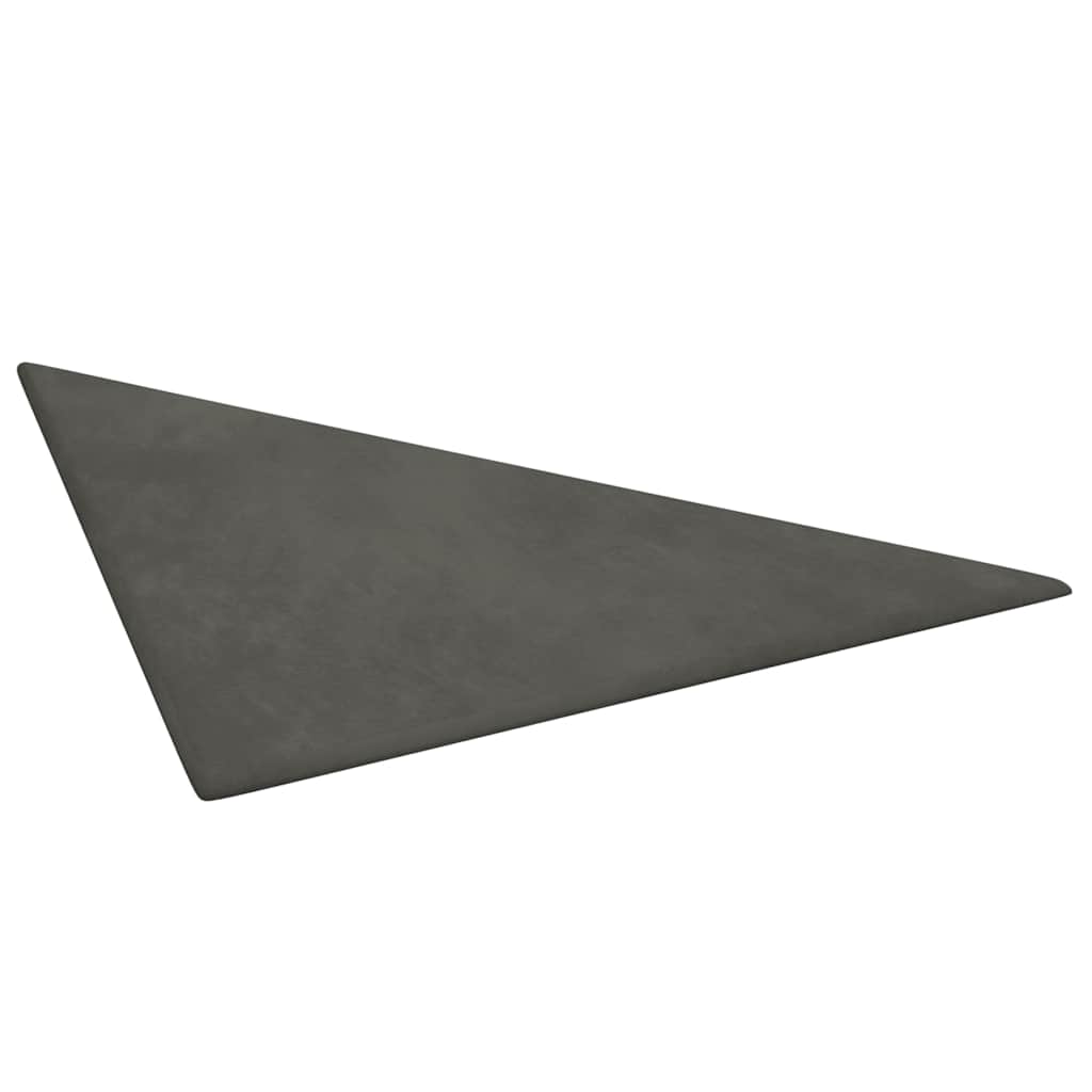 Πάνελ Τοίχου 12 τεμ. Σκούρο γκρι 30x30 εκ. 0,54 μ² Βελούδινα - Pakobazaar