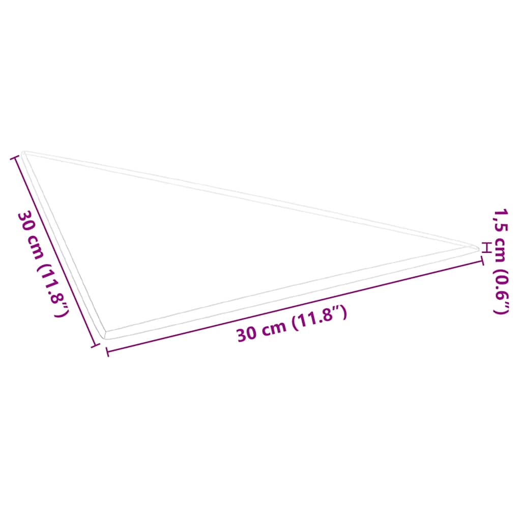 Πάνελ Τοίχου 12 τεμ. μπορντό 30x30 εκ. 0,54 μ² Βελούδινα - Pakobazaar