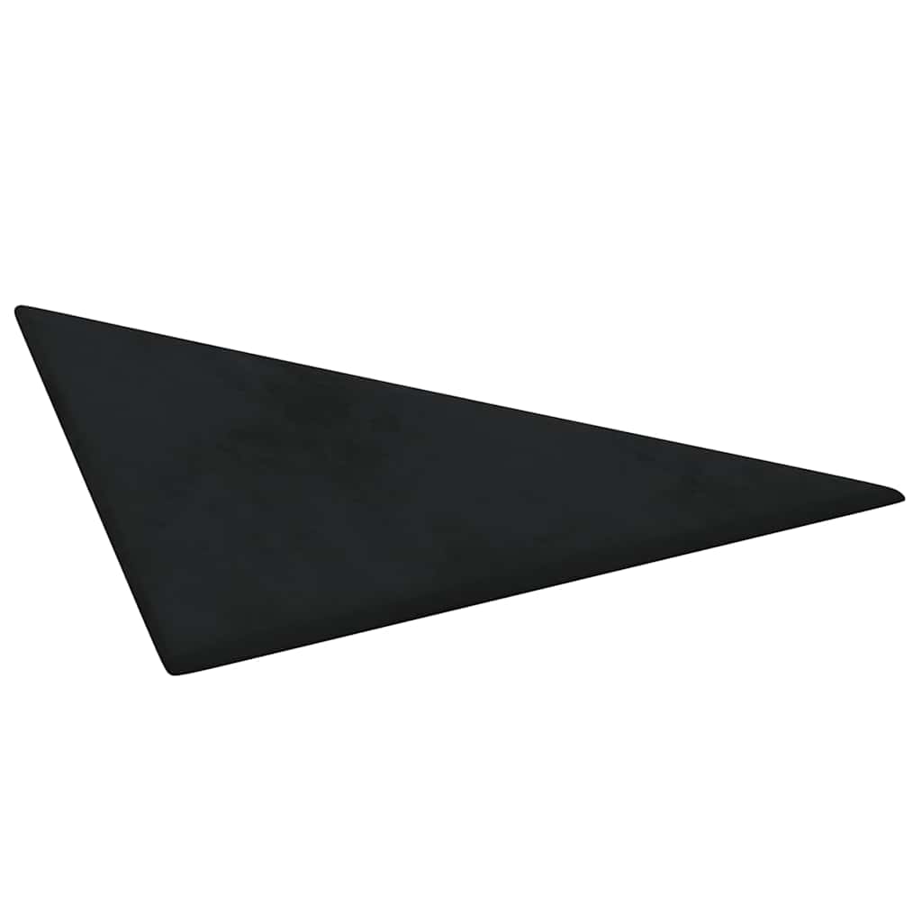 Πάνελ Τοίχου 12 τεμ. Μαύρα 30 x 30 εκ. 0,54 μ² Βελούδινα