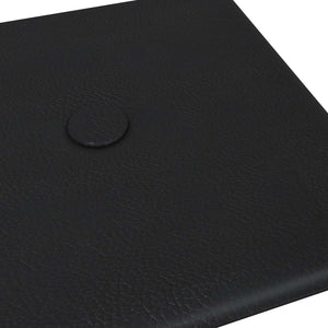 Κεφαλάρι Τοίχου 12 pcs Μαύρο 30 x 15 cm Τεχνητό Δέρμα - Pakobazaar