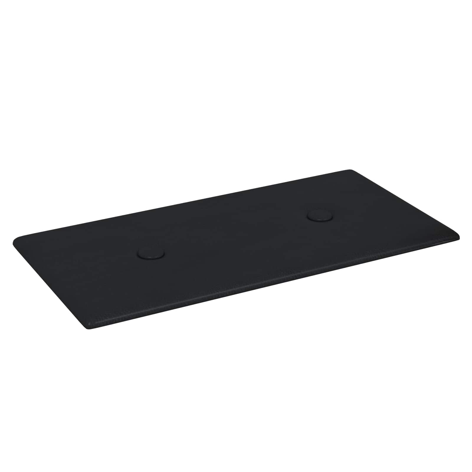 Κεφαλάρι Τοίχου 12 pcs Μαύρο 30 x 15 cm Τεχνητό Δέρμα - Pakobazaar