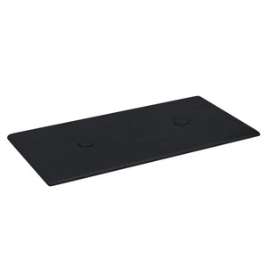 Κεφαλάρι Τοίχου 12 pcs Μαύρο 30 x 15 cm Τεχνητό Δέρμα - Pakobazaar
