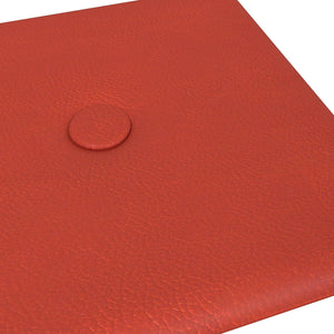 Κεφαλάρι Τοίχου 12 pcs Κόκκινο 30 x 15 cm Τεχνητό Δέρμα - Pakobazaar