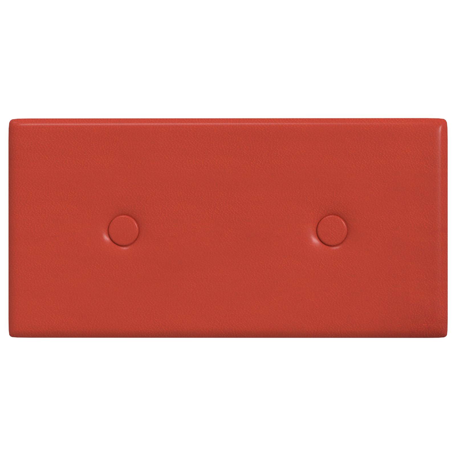 Κεφαλάρι Τοίχου 12 pcs Κόκκινο 30 x 15 cm Τεχνητό Δέρμα - Pakobazaar
