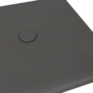 Κεφαλάρι Τοίχου 12 pcs Γκρι 30 x 15 cm Τεχνητό Δέρμα - Pakobazaar