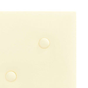Πάνελ Τοίχου 12 τεμ. Κρεμ 30 x 30 εκ. 1,08 μ² Συνθετικό Δέρμα