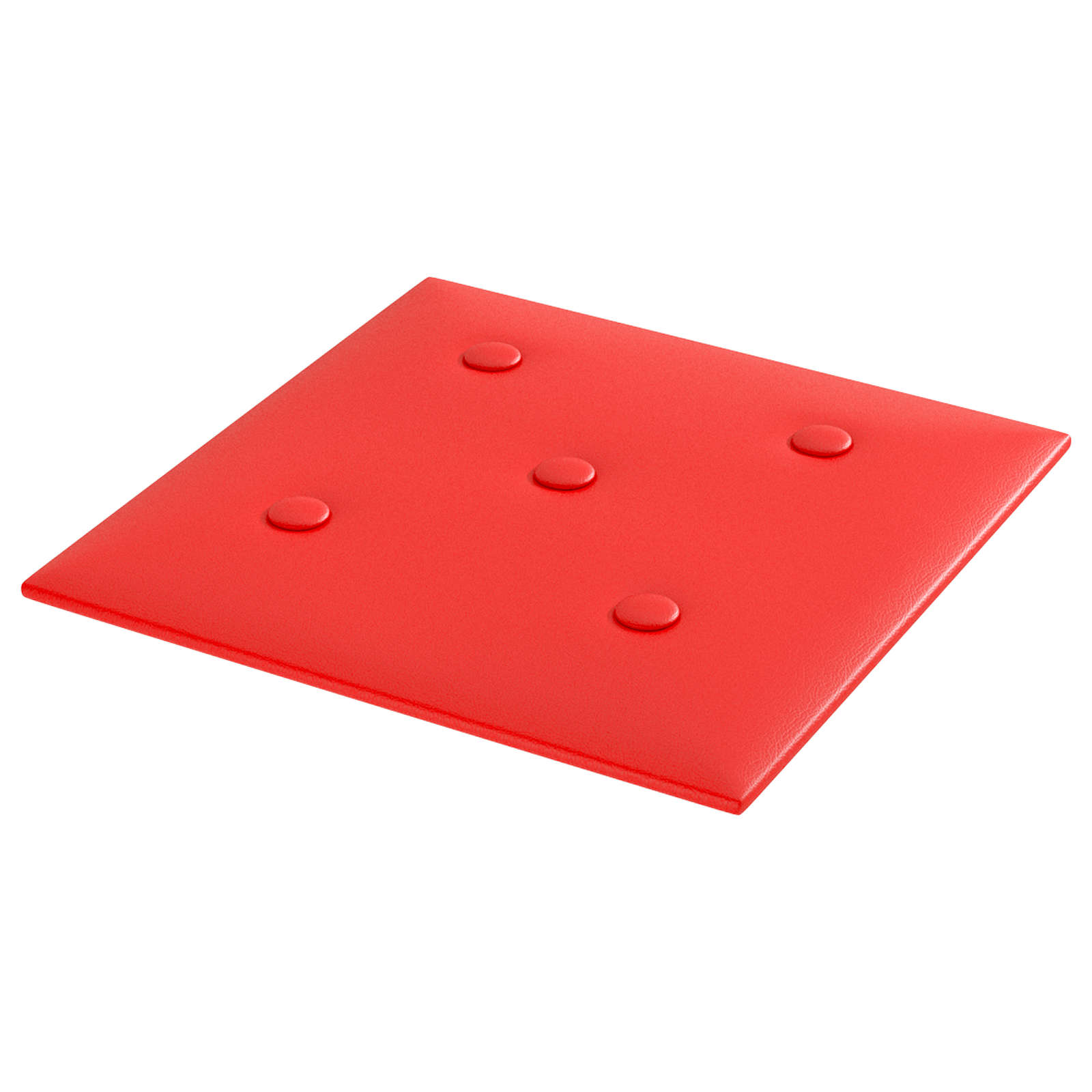 Κεφαλάρι Τοίχου 12 pcs Κόκκινο 30 x 30 cm Τεχνητό Δέρμα - Pakobazaar