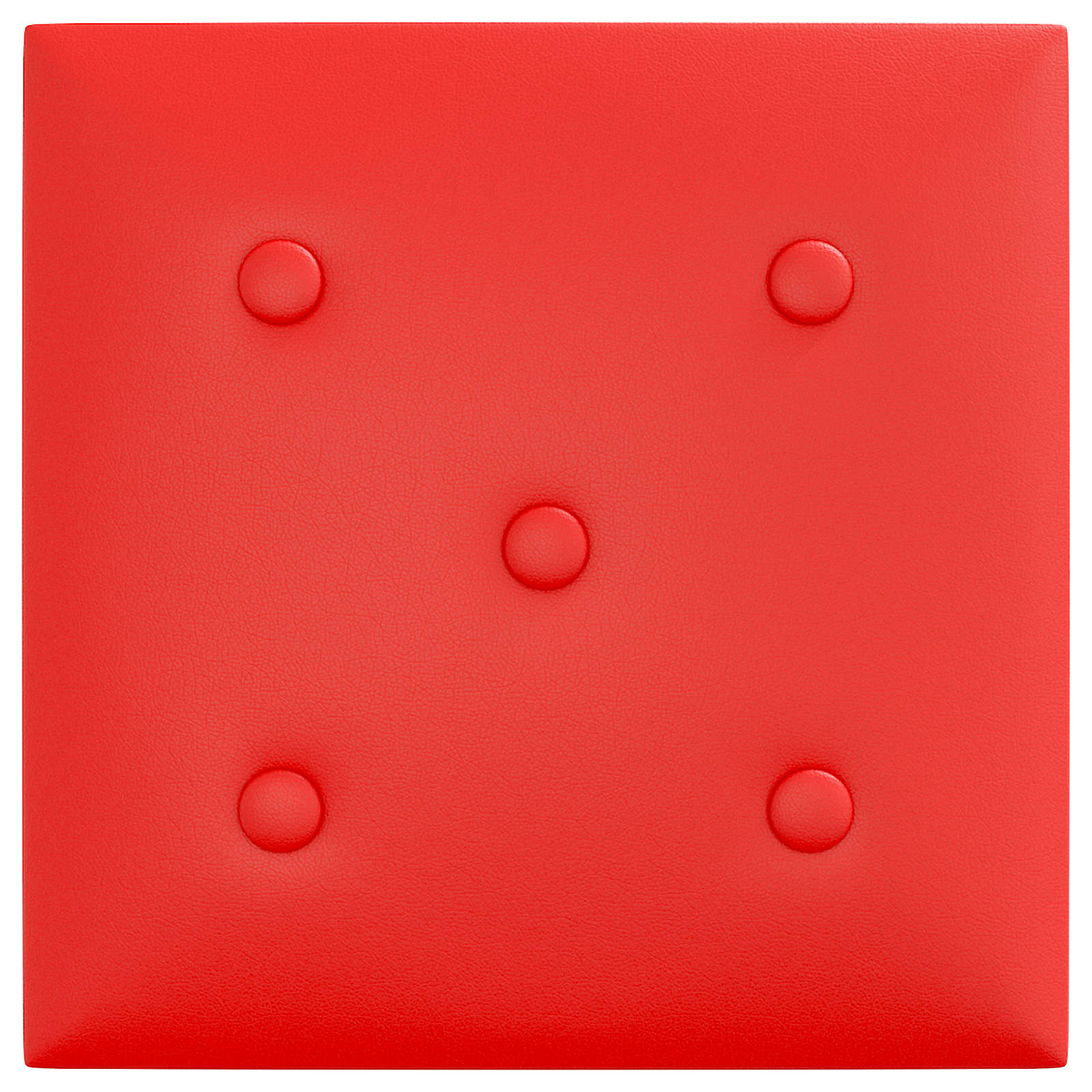 Κεφαλάρι Τοίχου 12 pcs Κόκκινο 30 x 30 cm Τεχνητό Δέρμα - Pakobazaar