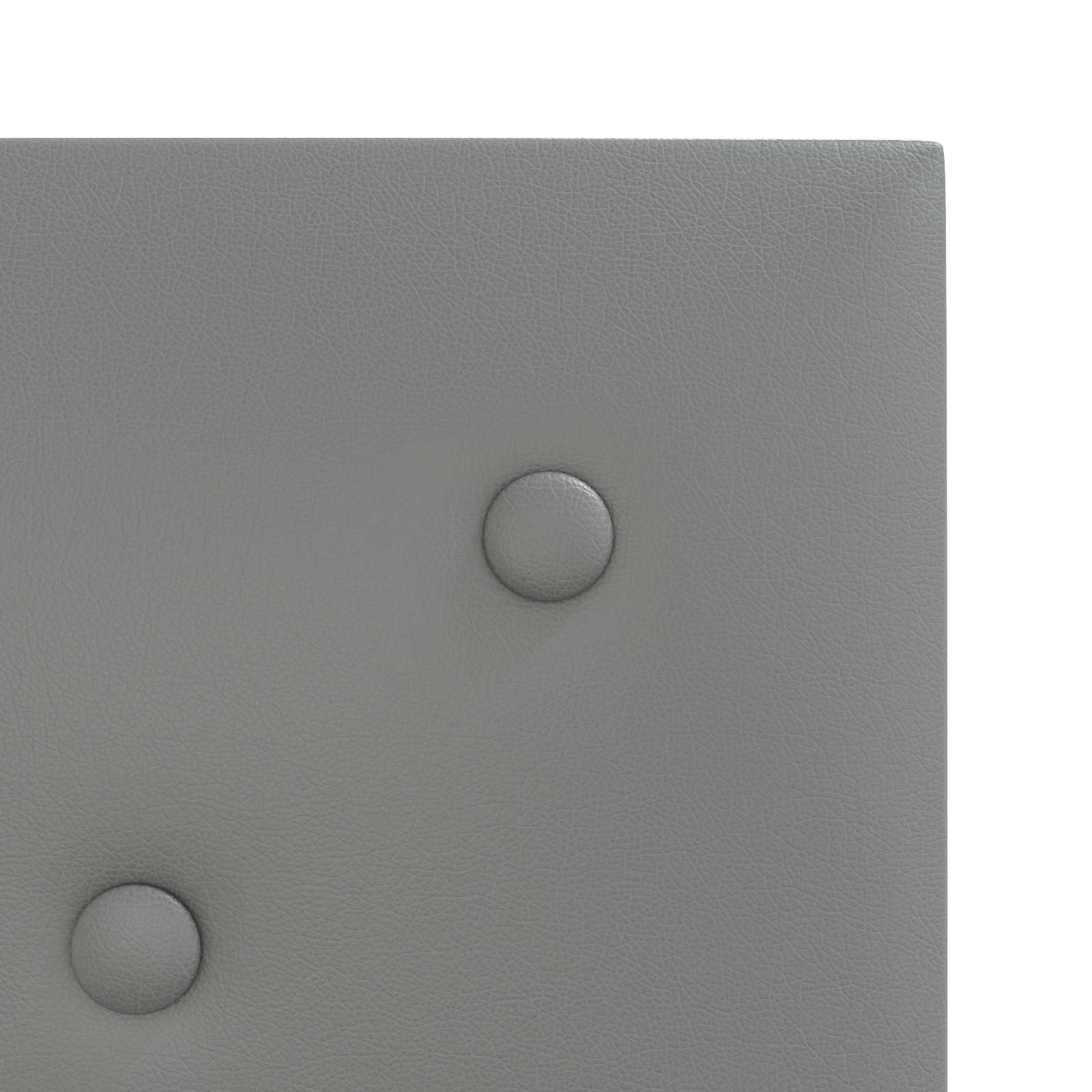 Κεφαλάρι Τοίχου 12 pcs Γκρι 30 x 30 cm Τεχνητό Δέρμα - Pakobazaar