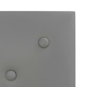 Κεφαλάρι Τοίχου 12 pcs Γκρι 30 x 30 cm Τεχνητό Δέρμα - Pakobazaar