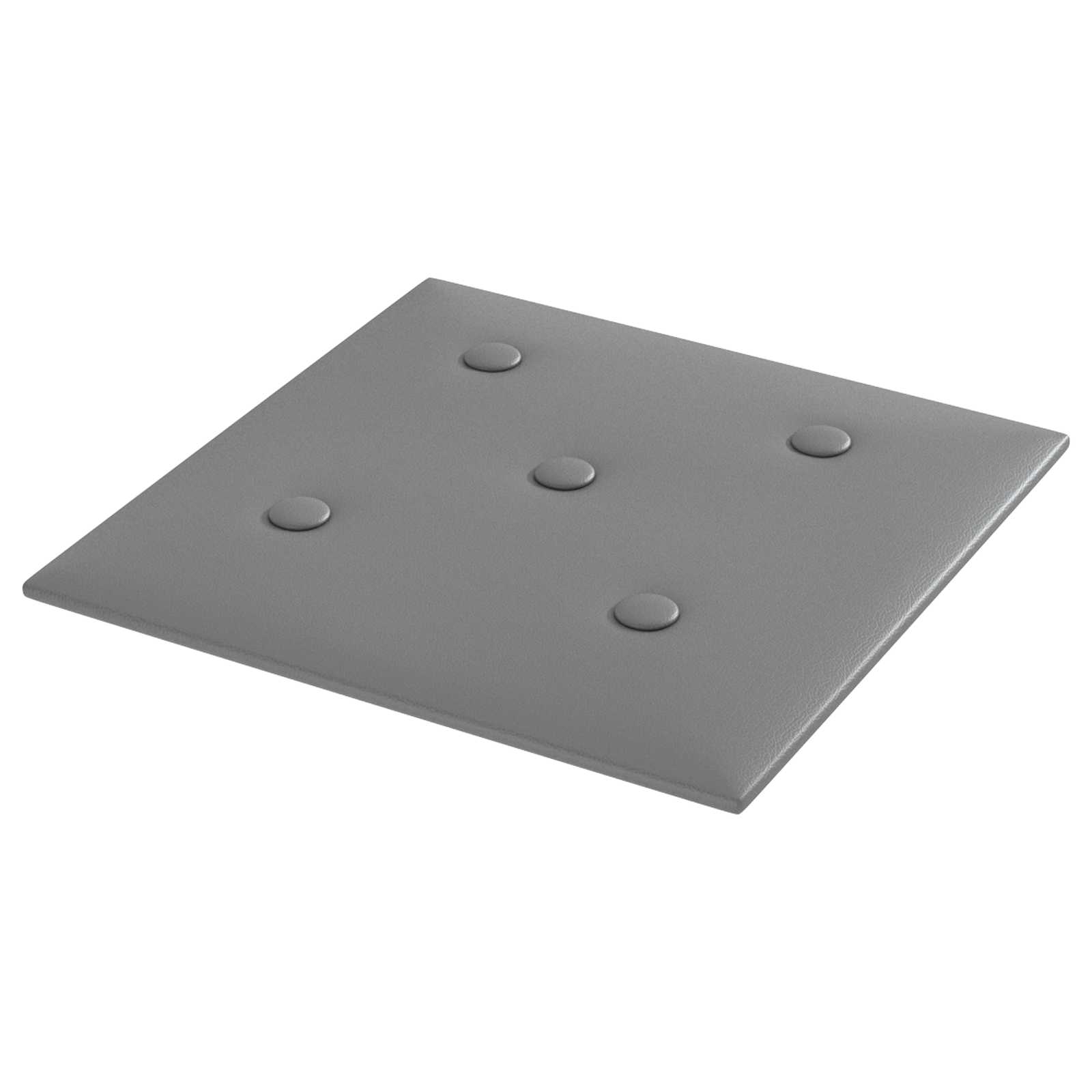 Κεφαλάρι Τοίχου 12 pcs Γκρι 30 x 30 cm Τεχνητό Δέρμα - Pakobazaar