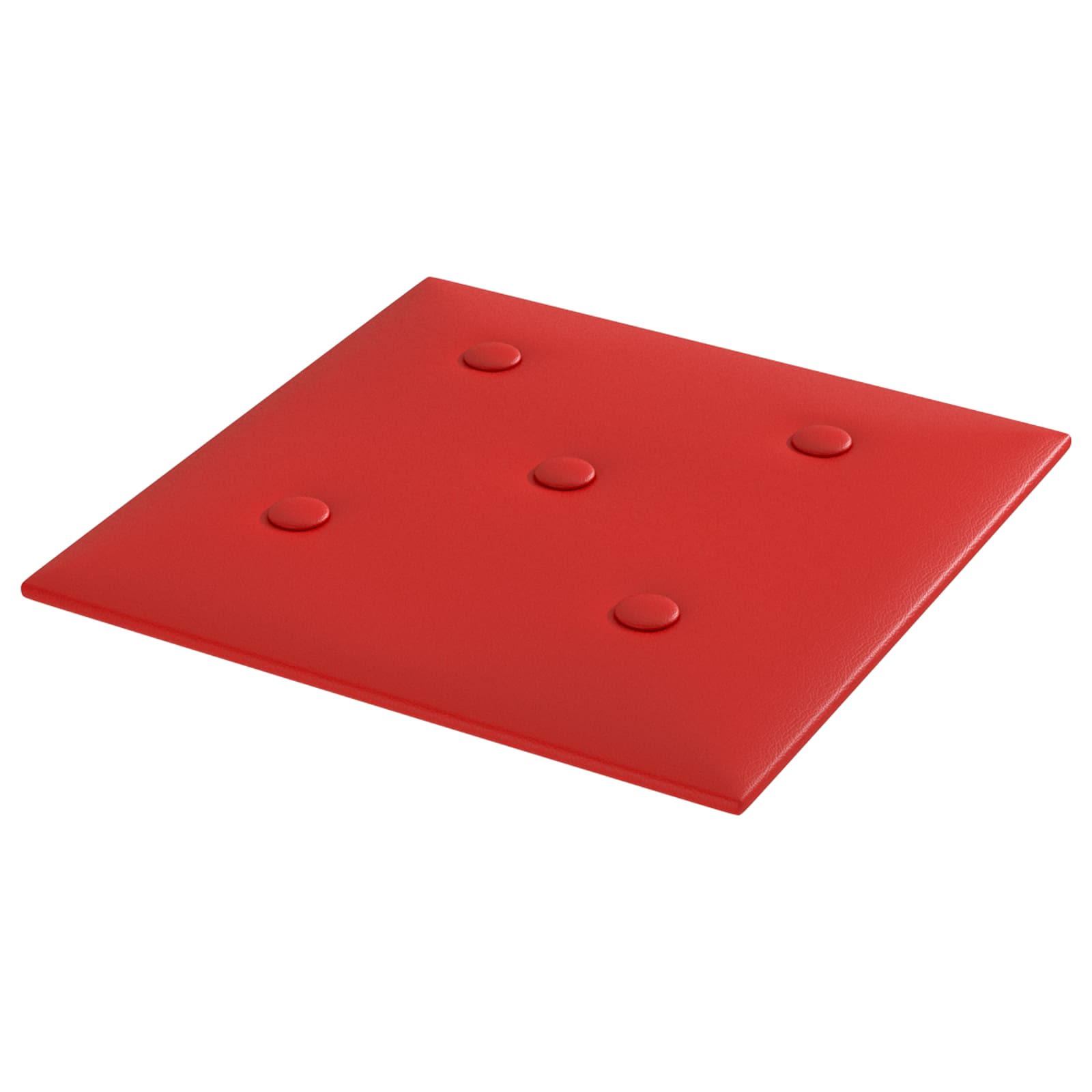 Κεφαλάρι Τοίχου 12 pcs Κόκκινο 30 x 30 cm Τεχνητό Δέρμα - Pakobazaar