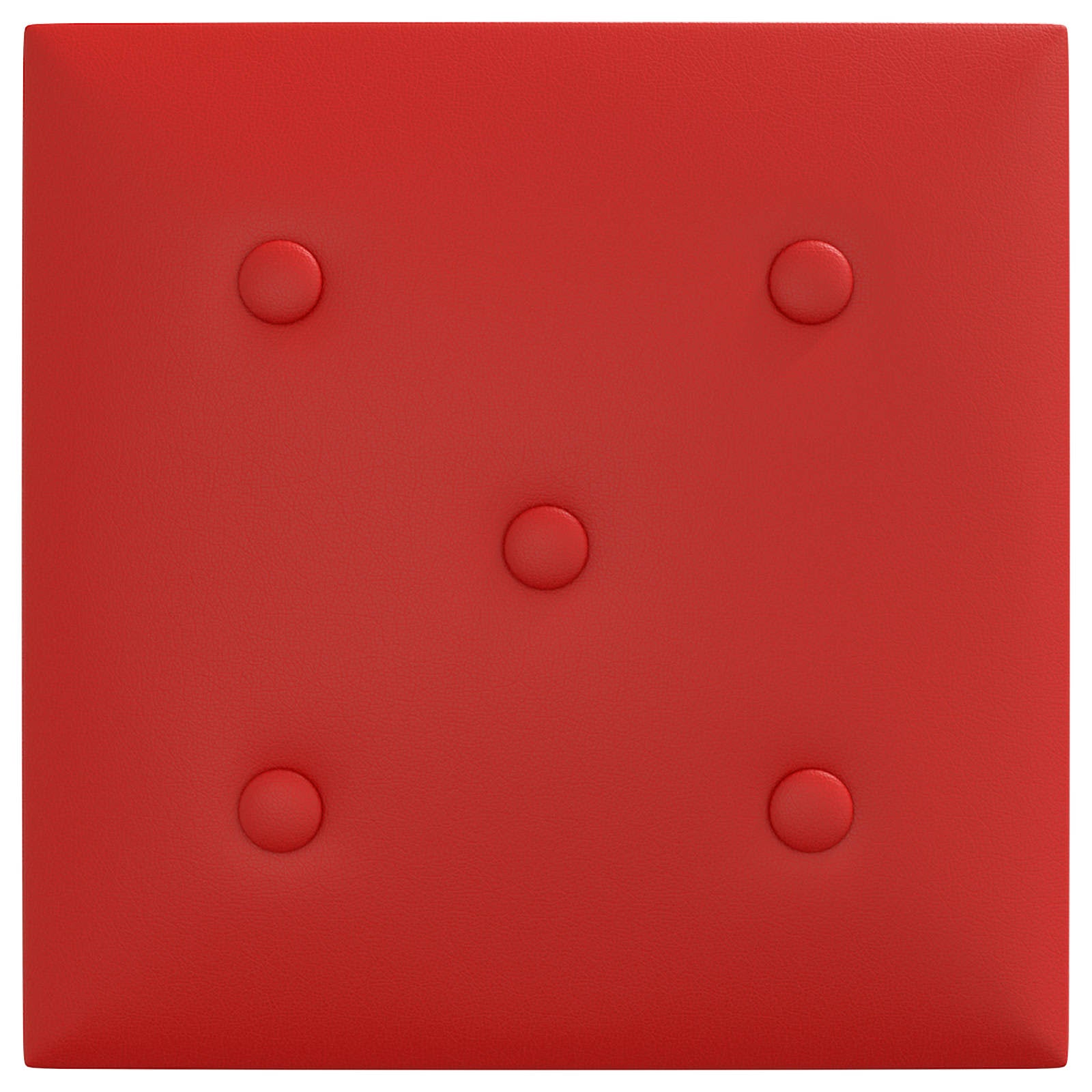 Κεφαλάρι Τοίχου 12 pcs Κόκκινο 30 x 30 cm Τεχνητό Δέρμα - Pakobazaar