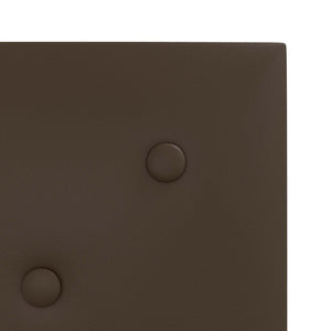 Κεφαλάρι Τοίχου 12 pcs Καφέ 30 x 30 cm Τεχνητό Δέρμα - Pakobazaar