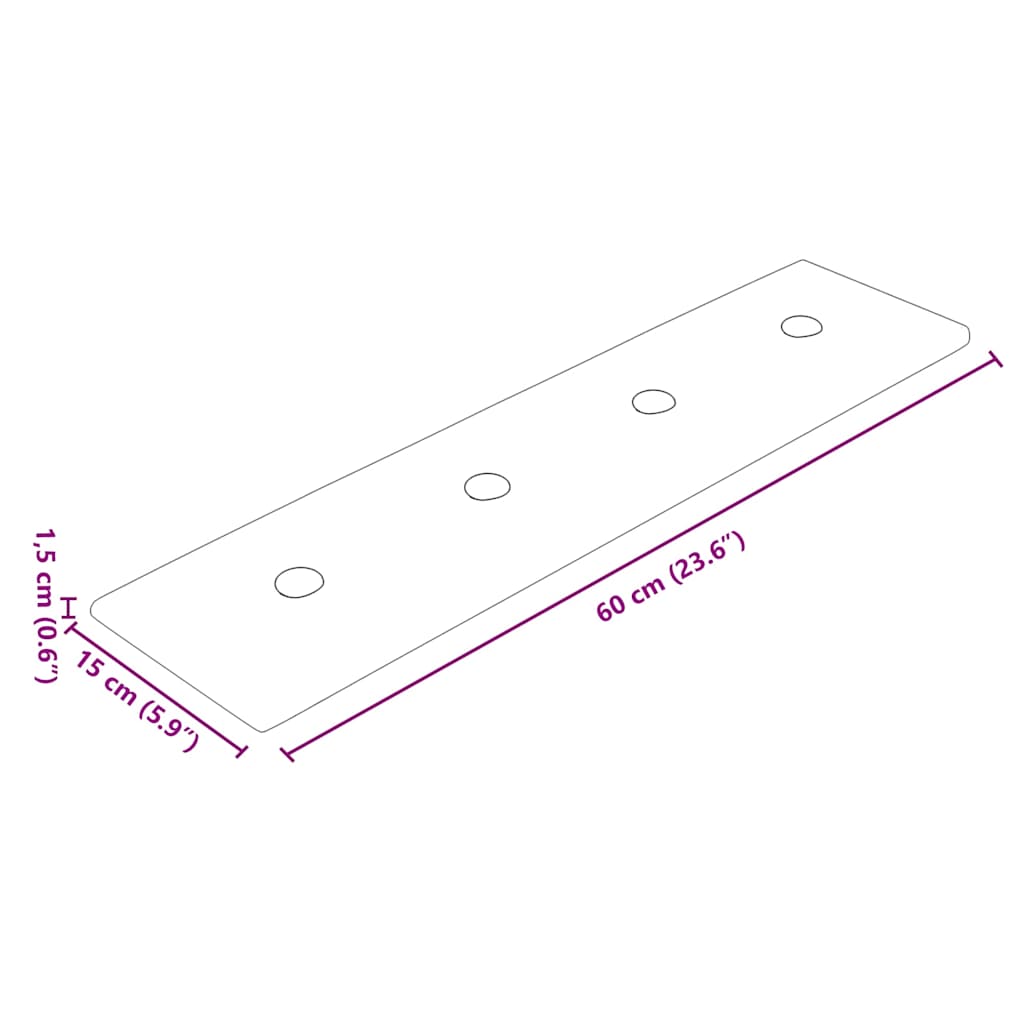 Πάνελ Τοίχου 12 τεμ. Μαύρα 60x15 εκ. 1,08 μ² Συνθετικό Δέρμα