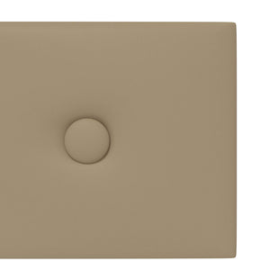 Κεφαλάρι Τοίχου 12 pcs Καπουτσίνο 60 x 15 cm Τεχνητό Δέρμα - Pakobazaar