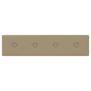 Πάνελ Τοίχου 12 τεμ. Καπουτσίνο 60 x 15 εκ. 1,08 μ² Συνθ. Δέρμα