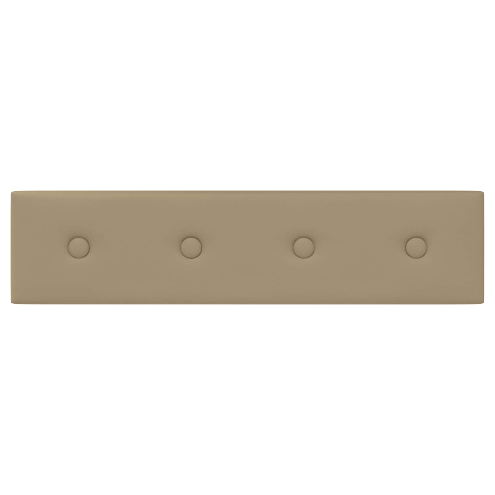 Κεφαλάρι Τοίχου 12 pcs Καπουτσίνο 60 x 15 cm Τεχνητό Δέρμα - Pakobazaar