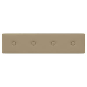 Κεφαλάρι Τοίχου 12 pcs Καπουτσίνο 60 x 15 cm Τεχνητό Δέρμα - Pakobazaar