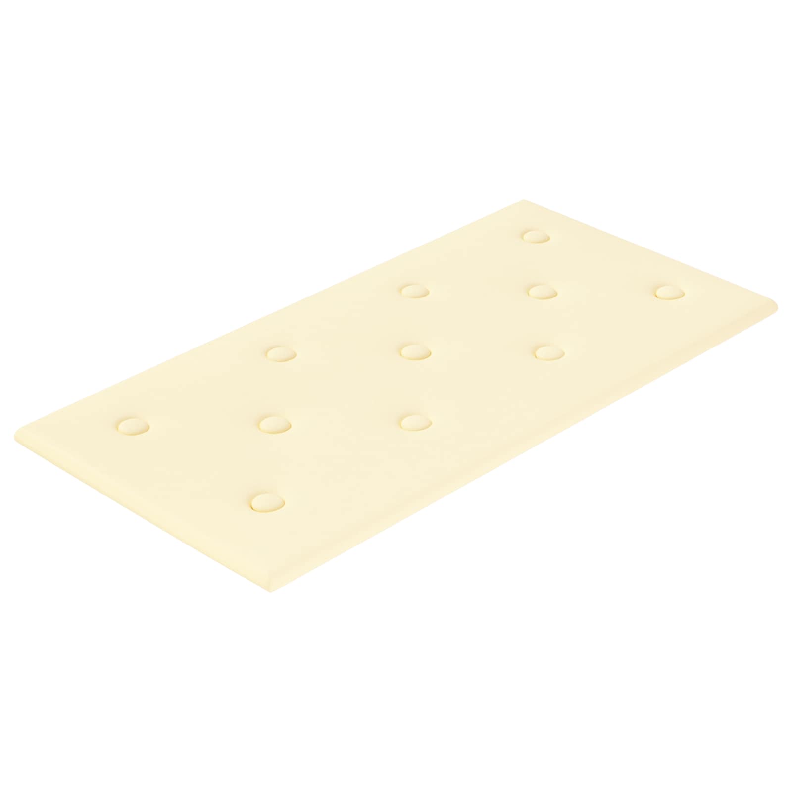 Κεφαλάρι Τοίχου 12 pcs Κρεμ 60 x 30 cm Τεχνητό Δέρμα - Pakobazaar