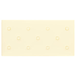 Κεφαλάρι Τοίχου 12 pcs Κρεμ 60 x 30 cm Τεχνητό Δέρμα - Pakobazaar