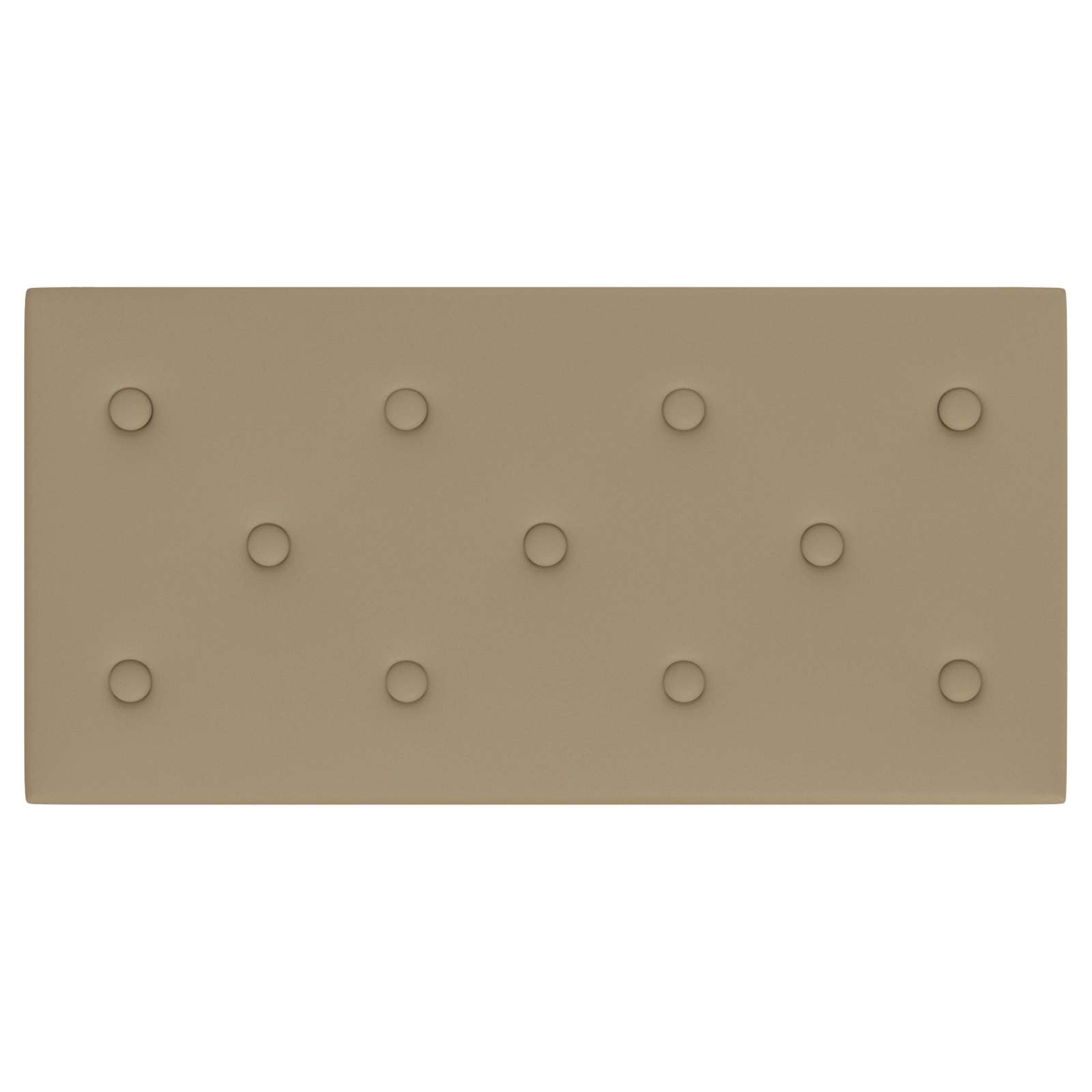 Κεφαλάρι Τοίχου 12 pcs Καπουτσίνο 60 x 30 cm Τεχνητό Δέρμα - Pakobazaar