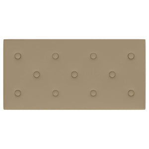 Κεφαλάρι Τοίχου 12 pcs Καπουτσίνο 60 x 30 cm Τεχνητό Δέρμα - Pakobazaar