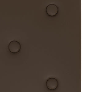 Κεφαλάρι Τοίχου 12 pcs Καφέ 60 x 30 cm Τεχνητό Δέρμα - Pakobazaar