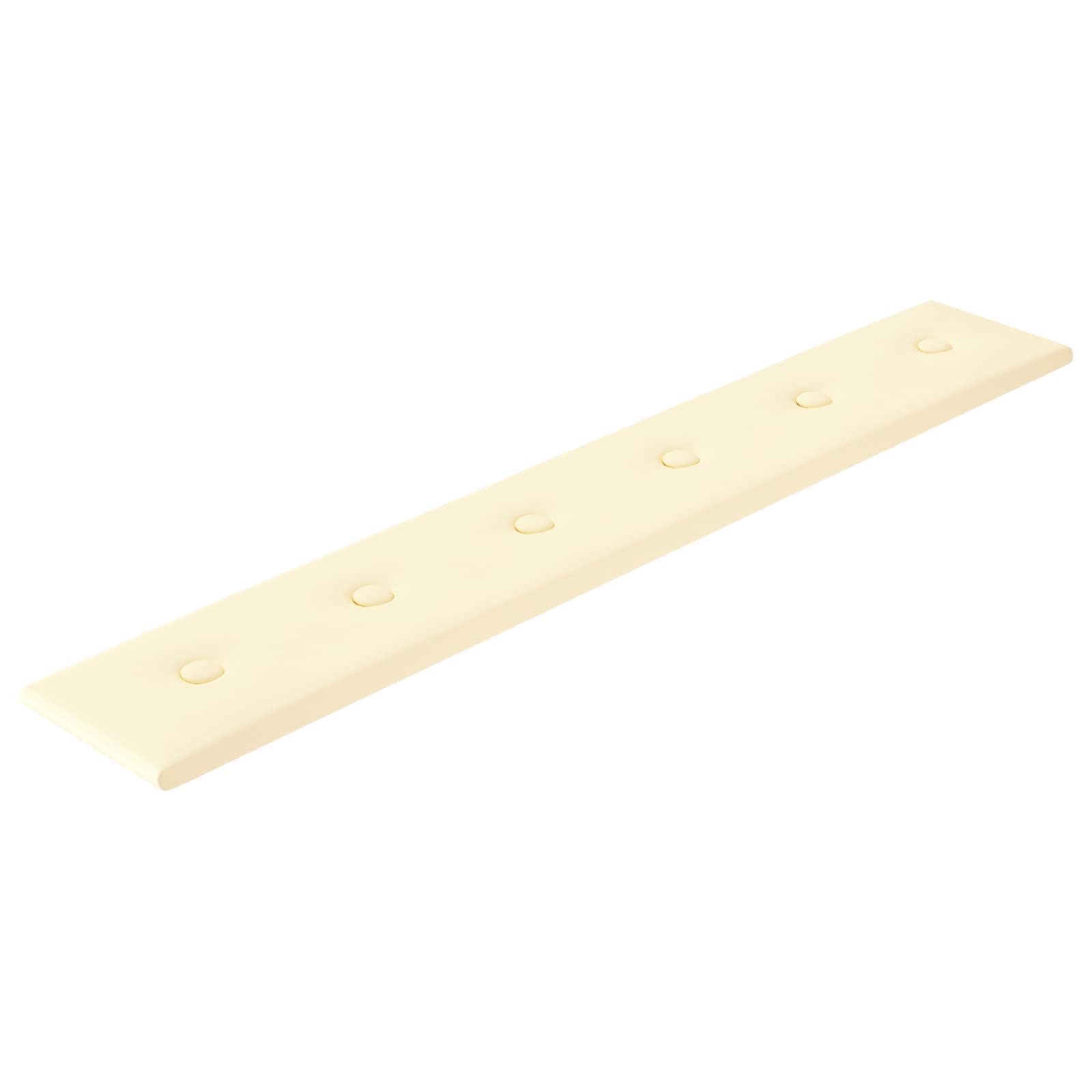 Κεφαλάρι Τοίχου 12 pcs Κρεμ 90 x 15 cm Τεχνητό Δέρμα - Pakobazaar