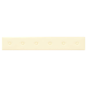 Κεφαλάρι Τοίχου 12 pcs Κρεμ 90 x 15 cm Τεχνητό Δέρμα - Pakobazaar
