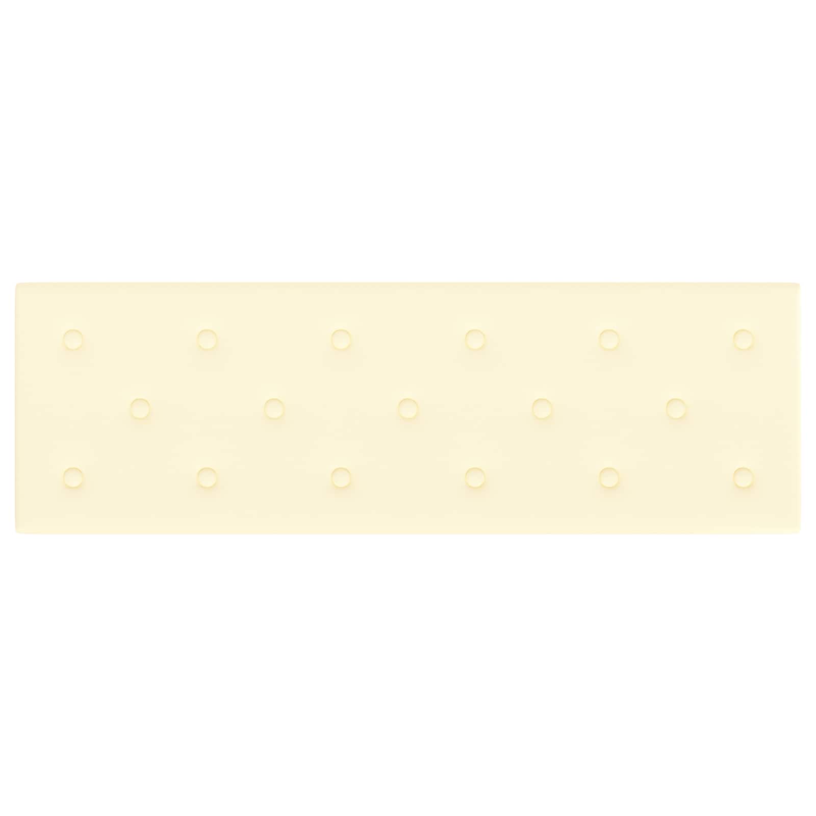 Κεφαλάρι Τοίχου 12 pcs Κρεμ 90 x 30 cm Τεχνητό Δέρμα - Pakobazaar
